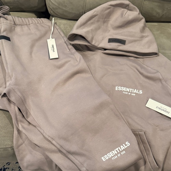 Fear of God Other - Fear of God Essentials Hoodie and Sweatpants Set in Desert Taupe